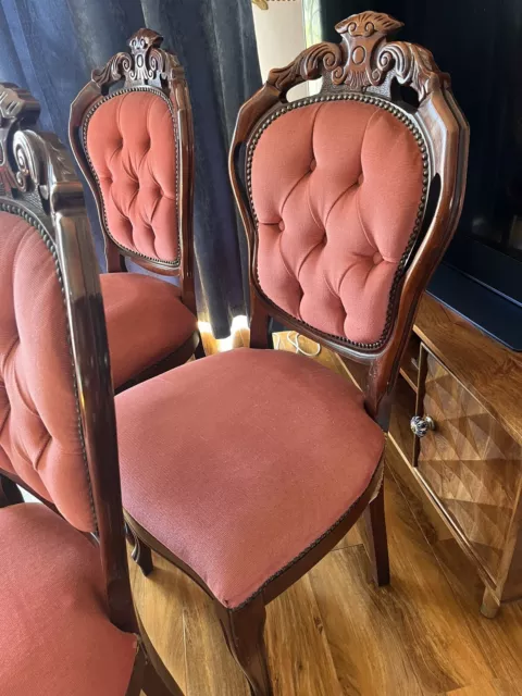 French / Italian Rococo Style Dining chairs / shabby chic / salon style 3