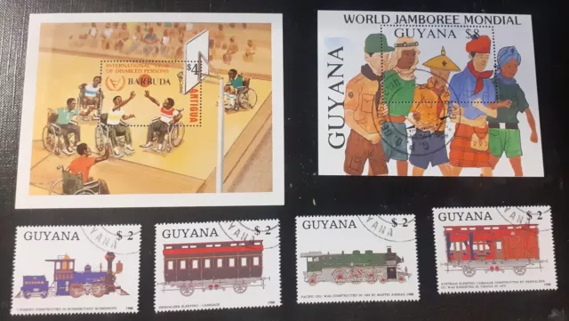 Guyana 1988 Kinder Eisenbahn etc