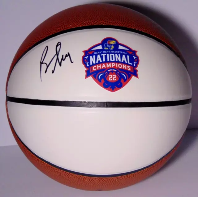 Bill Self Signed Auto 2022 Kansas Jayhawks Ncaa Champs Basketball Ku Basketball
