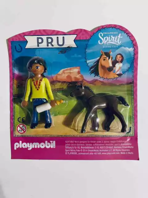 Playmobil Spirit Blister PRU mit Ihrem Fohlen + Karotte - NEU & OVP