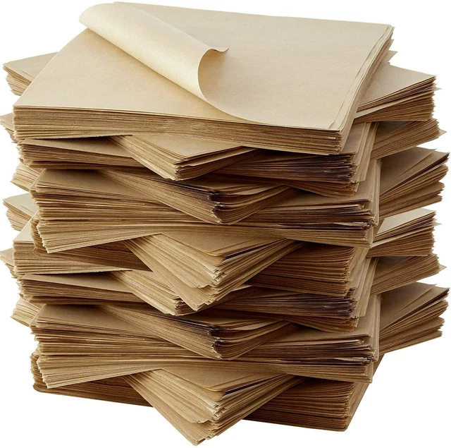 12" x 12" Deli Wrap 1000 Sheets -Kraft Food Wrapping Parchment Paper