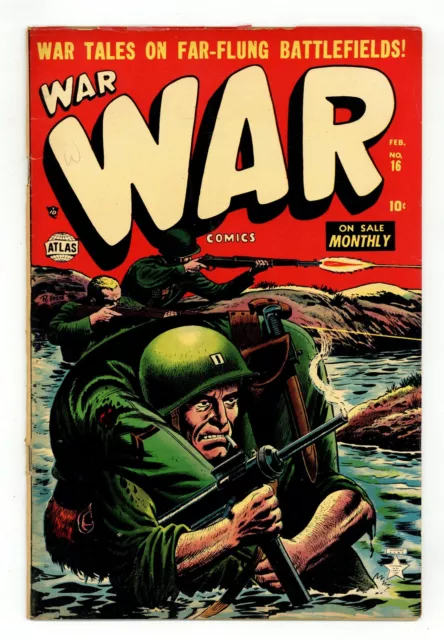 War Comics Atlas #16 VG- 3.5 1953