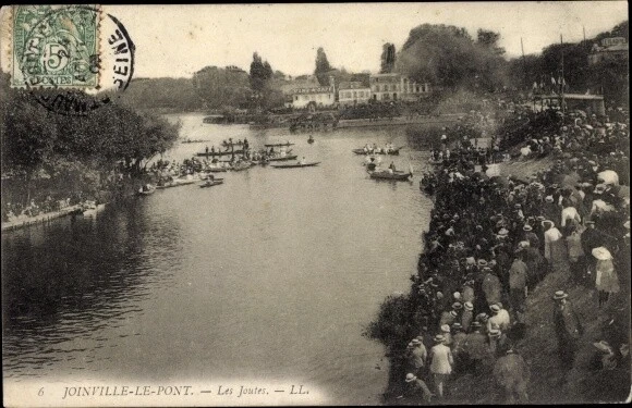 Ak Joinville le Pont Val de Marne, Les Joutes, Ruderboote - 2434433