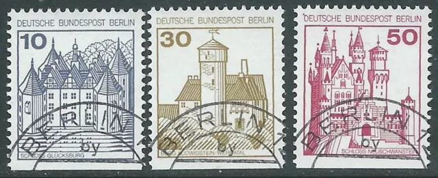 1977 Germania Berlino Usato Castelli E Fortezze Da Libretto 3 Valori - R46-4