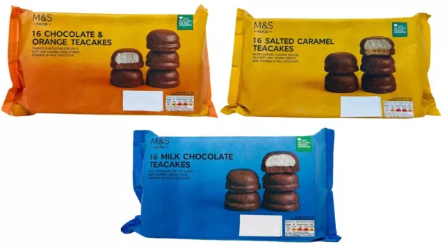 Teacake Milk Chocolate Salted Caramel Orange Biscuits M&S Marks and Spencer Food