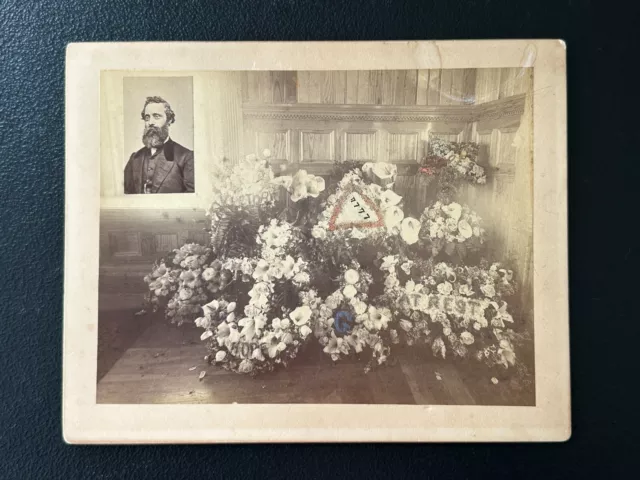 Antique Vintage - Post Mortem - Funeral Home Parlor Photograph