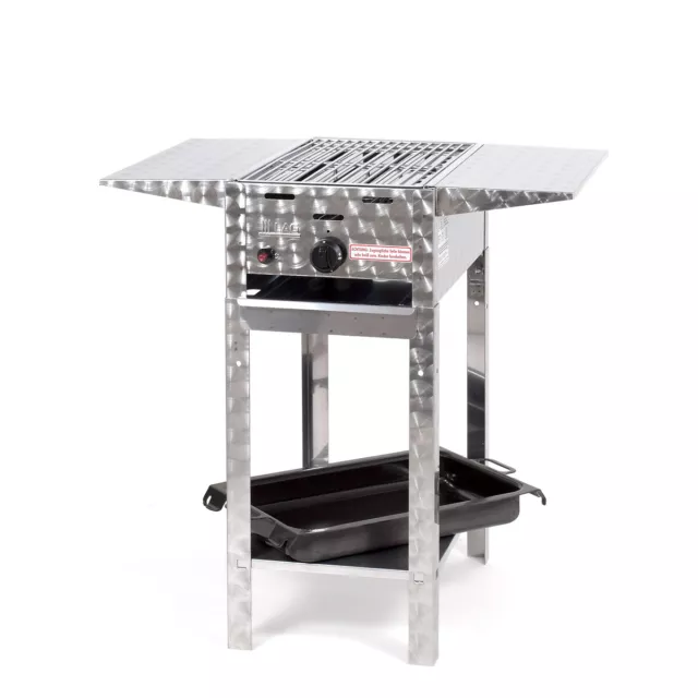 Edelstahl stationär Gasgrill Gasbräter 1-flammig (3,65kW) Grill K1EMSTAP