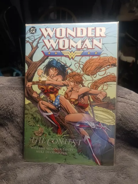 NM+ Wonder Woman The Contest Trade Paperback TPB DC Comics 1995 Mike Deodato Jr.