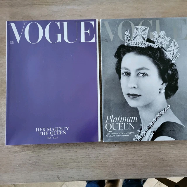 BRITISH VOGUE MAGAZINE April 2022 Queen Elizabeth II Platinum
