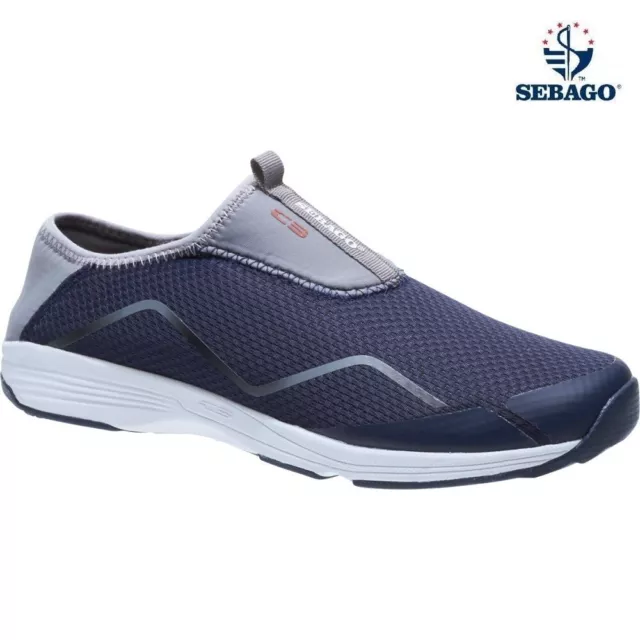 Sebago CYPHON Sea Slip On Sport Mens Mesh Fitness Running Trainers Shoes Size UK