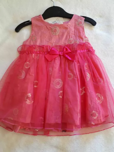 PITTER PATTER  Sommerkleid/Tüllkleid  Gr.68   Pink  England  NEU