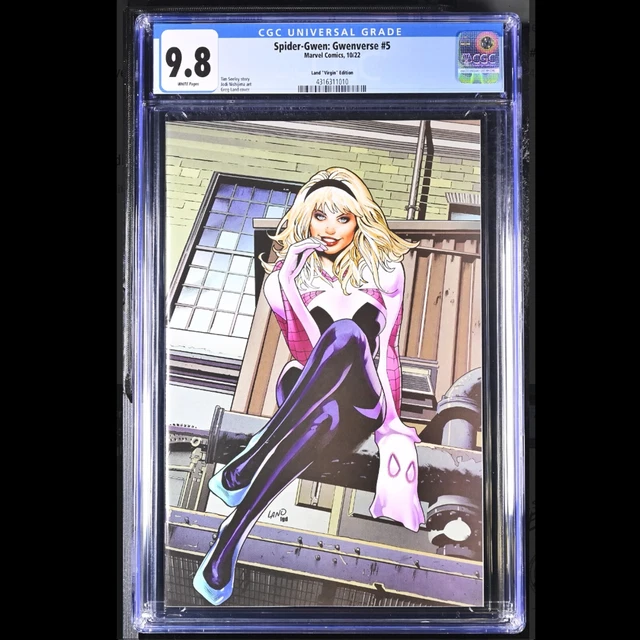 Spider-Gwen: Gwenverse #5 - Gren Land Virgin Edition Marvel 2022 Cgc 9.8 Nm/M