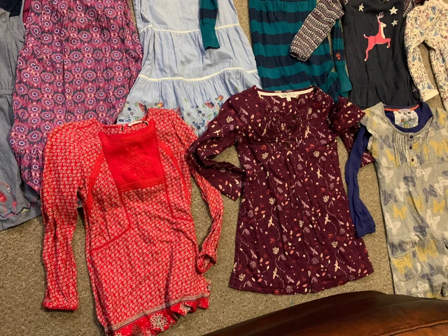 Eighteen Piece Huge Girls Age 8-9 Fat Face Mainly Dress Clothes bundle. 6