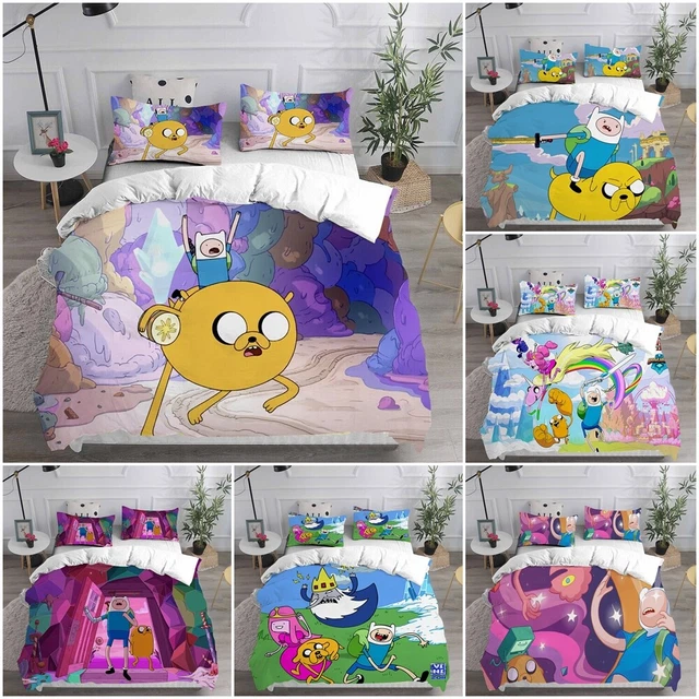 ADVENTURE TIME 3D Bedding Set Duvet Cover 2 3 PCS Pillowcase Single Double King 24.54 PicClick UK