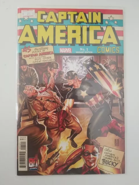 (2021) Captain America 80th Anniversary Tribute #1 Brooks Homage Variant Cover