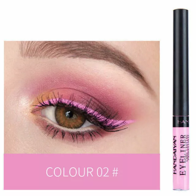 Hellrosa rosa flüssiger Eyeliner Pinsel Spitze matt Augenfutter dünne wispy Linien Augen