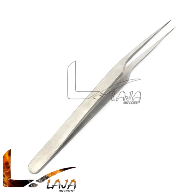 Precision Tweezer for Ingrown Hair Steel Fine Curved Pointy End Perfectly