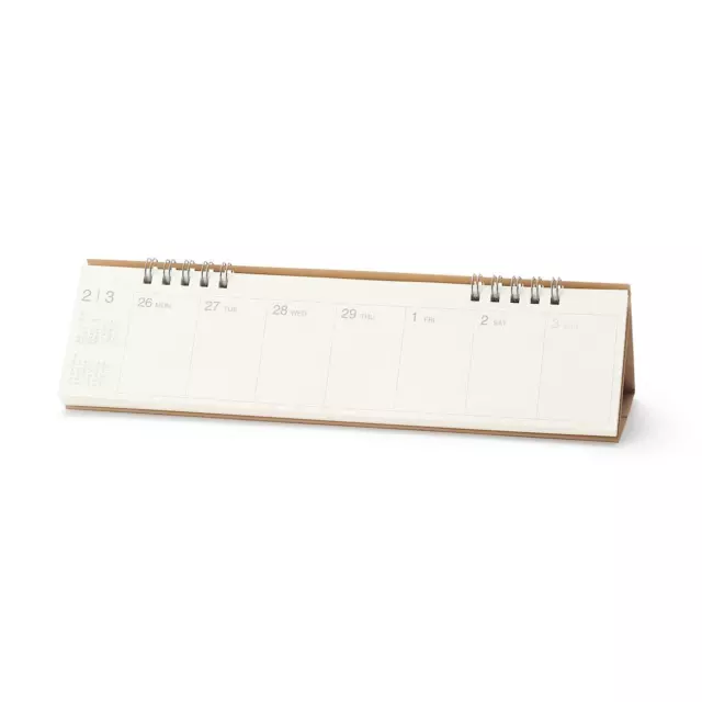 NEW 2025 MUJI Weekly calendar Horizontal March 2025 February 2025