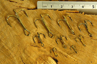 Treble Hooks Packs Of 10,100 Or 1000 Sizes 18 To 2 For Pike Sea Fishing Talon