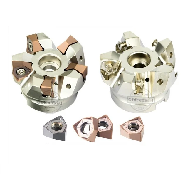 Milling Cutter Disk Durable 90 Degree Double Sided Hexagonal Heavy Head Tools