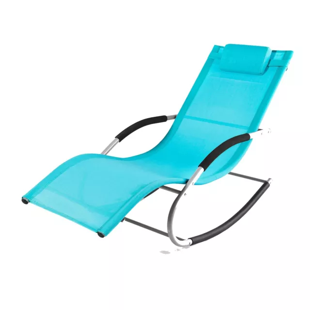 SoBuy® Outdoor Garden Rocking Chair Sun Lounger with Side Bag,OGS28-HB,UK