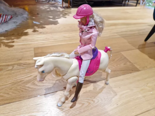 Barbie dreamhorse & blonde doll shop