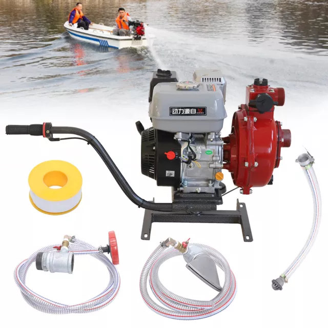 7.5HP Aquaculture Drug Sprinkling Machine Outboard Motor Ship Propeller 4 Stroke