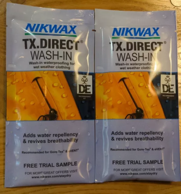 Nikwax TX Direct Wash-In Waterproofing for wet - 2 X 100ml (Expiry Date Passed)