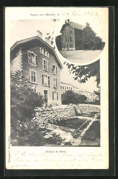 CPA Pagny-sur-Moselle, Avenue de Metz 1899
