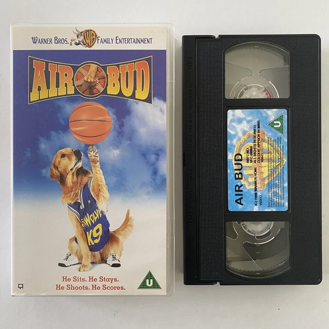 AIR BUD VHS PAL Video Tape Warner Brothers Movie 1999 Family Canine