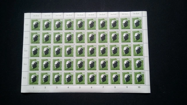 DDR 1957 kpl. S-Bogen Mi 604 ** viele Abarten evtl. PF ? siehe Fotos (A 8312)