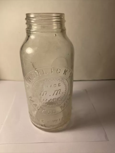 Antique Horlick’s Embossed Malted Milk Jar
