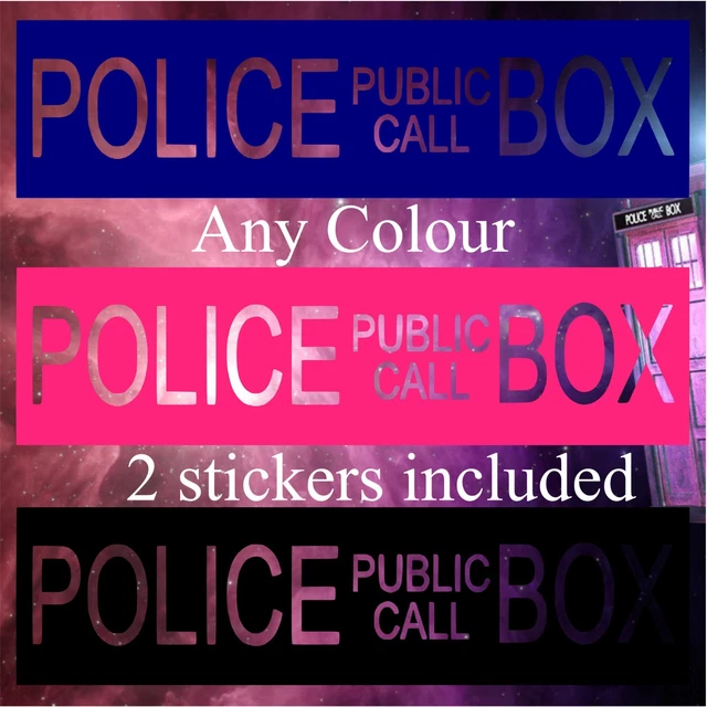 DOCTOR WHO TARDIS Wall Art Sticker - Police Public Call Box Novelty ...