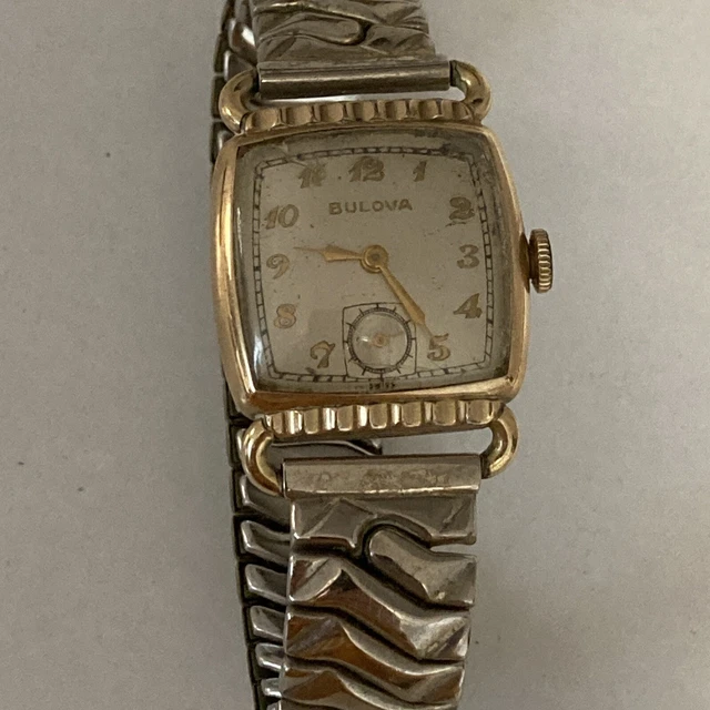 VINTAGE BULOVA L1 Manual Wind 15j Men’s Wrist Watch Winds & Runs 47.95