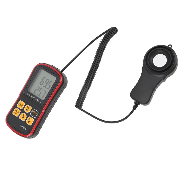Misuratore di luce portatile misuratore di illuminazione digitale misuratore di temperatura ambiente