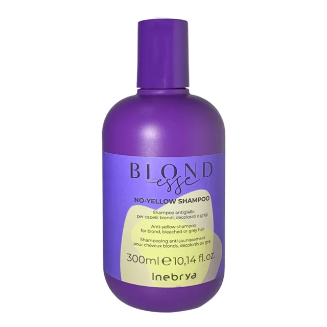 Inebrya No-Yellow Shampoo für blondes, gebleichtes & graues Haar 300ml