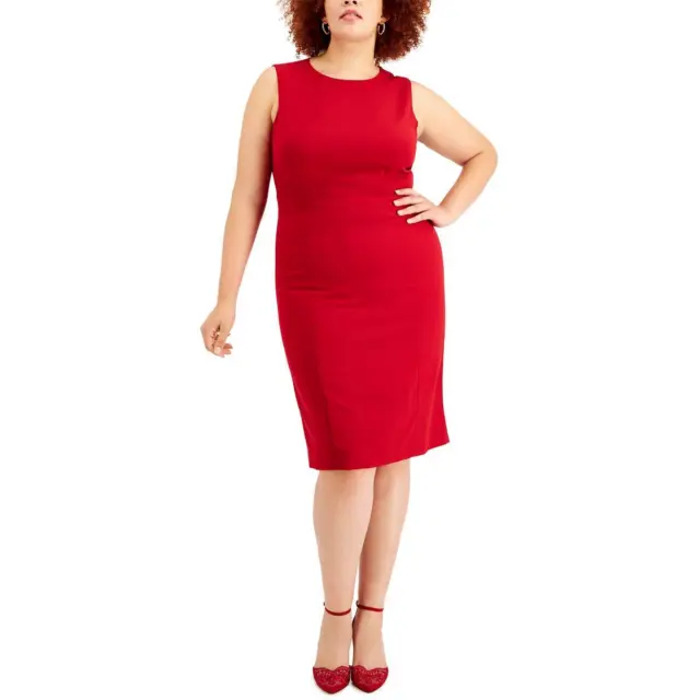 Kasper Womens Sleeveless Knee-Length Office Sheath Dress Plus BHFO 1790