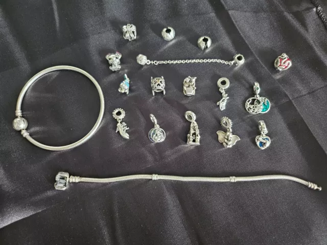 Assorted Genuine Pandora Disney Charms & Bracelets