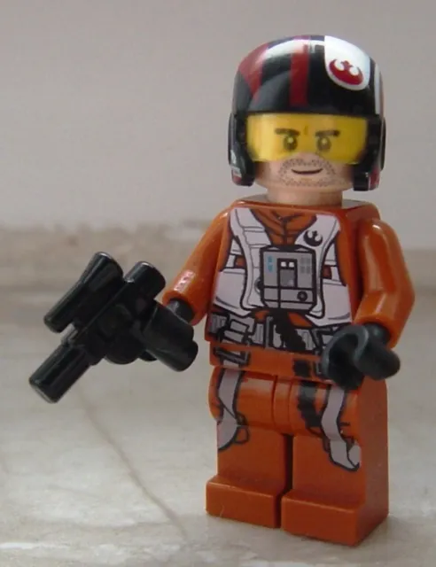 lot divers Lego STAR WARS set 75102 figurine pilote Poe Dameron sw 658 avec arme