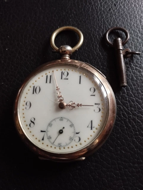 Montre Gousset Ancienne En Argentan – Année 1900-1909, Pour Pièces Ou Restauration (balancier Cassé)
