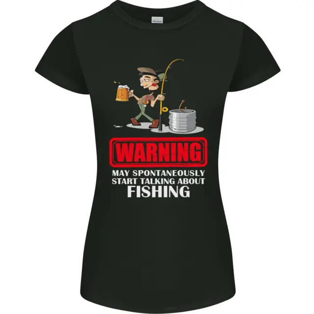 Maglietta da donna Start Talking About Fishing Funny Fisherman taglio