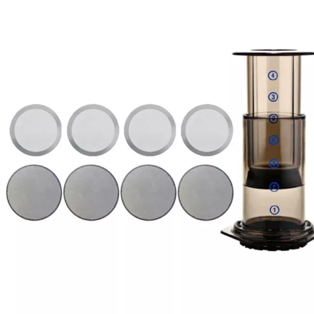 Stainless Steel Disc Metal Ultra Thin Filter Aeropress Coffee Maker Coffee To-EL