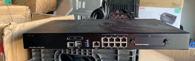 Dell SonicWALL NSA2600 8-Port Managed Network Security Appliance Firewall Switch
