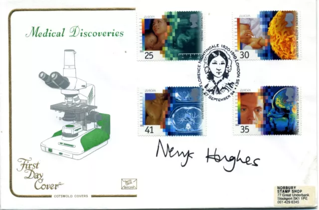 Medical Discoveries cover 1994 SIGNED Nerys Hughes (Welsh actress, Liver Birds)