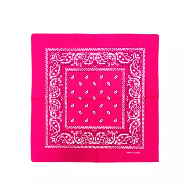 12 Pcs Square Hankerchief Floral Waist Bandana Hip Hop Handkerchief