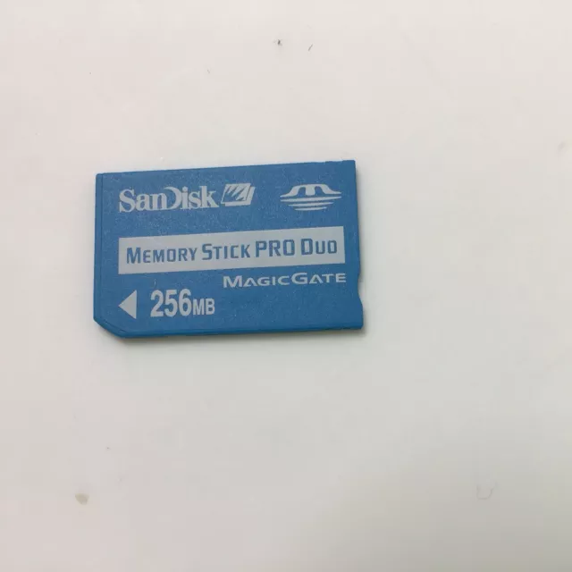SanDisk 256MB Mémoire Bâton Pro Duo Carte sony Psp + Certains Cyber-Shot Caméras