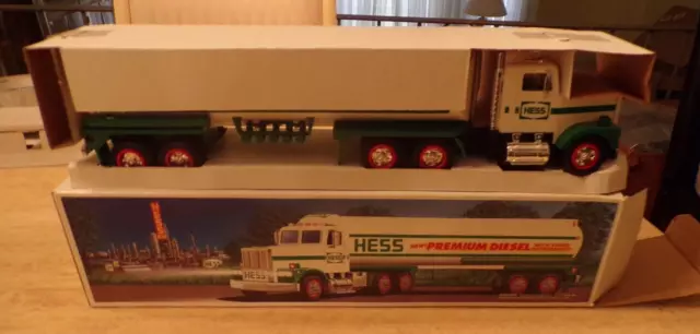 1993 Hess Premium Diesel Toy Truck Rare Lights Work New (Free Ship)