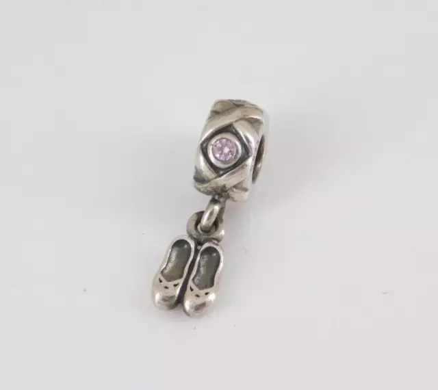 Pandora ALE 925 Sterling Silver Pink CZ Charm