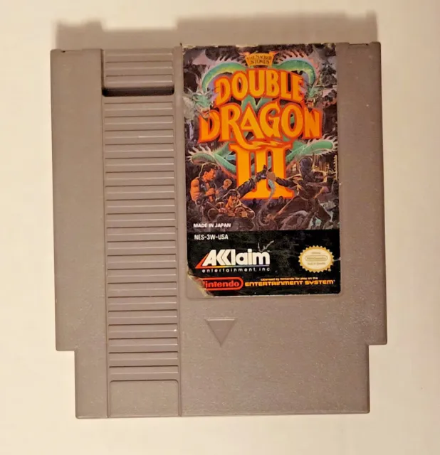 Nintendo NES Double Dragon 3 VIdeo Game Authentic (Cleaned , Tested)