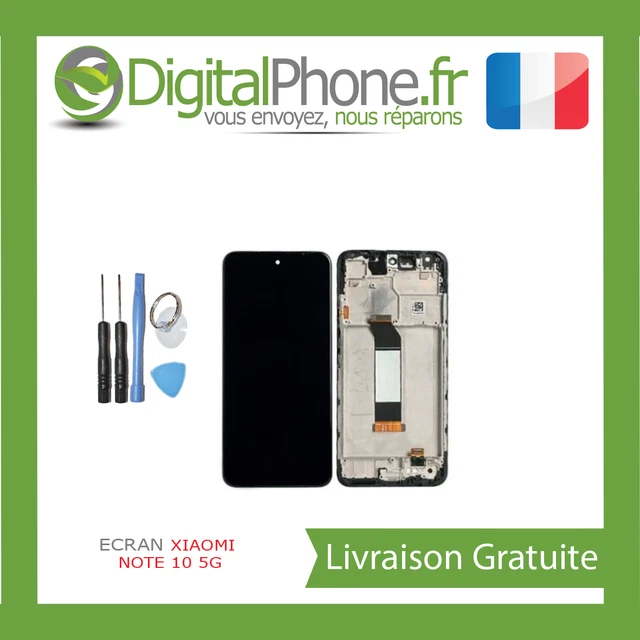 Écran Reconditionné D'origine Pour Xiaomi Redmi Note 10 5G - Sur Châssis Noir - Inclus Outils - Neuf